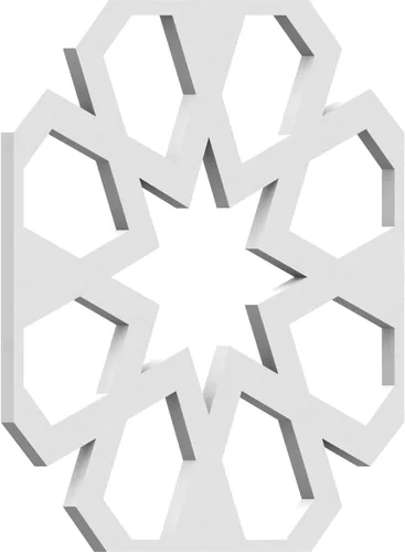 Vista 52 de Jackson Decorative Fretwork Wood Wall Panels, Large, 23 3/8" W x 23 3/8" H x 1/4" T, Cherry