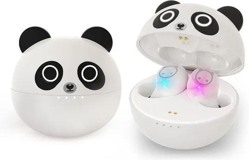 Vista 10 de Auriculares Bluetooth rosa inalámbricos para niños, 36 horas de reproducción, IPX5, impermeable, reducción de ruido, auriculares inalámbricos