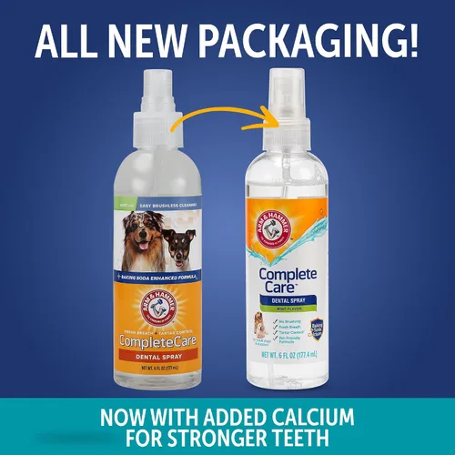 Vista 2 de Arm & Hammer Complete Care - Aerosol dental para perros, sabor a menta, refrescante de aliento para perros fácil sin cepillado, fórmula mejorada