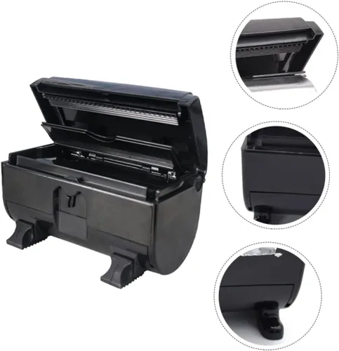 Vista 2 de DOITOOL 2 piezas de papel de estaño cortador de peluquería Abs protección del medio ambiente Material Mini, Negro