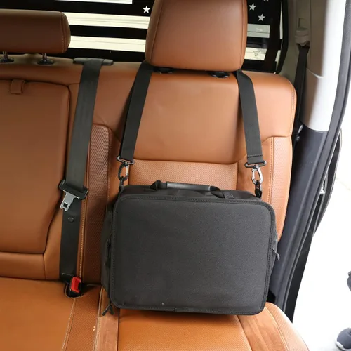 Vista 6 de Organizador de maletero de automóvil, plegable, multicompartimento, organizador de automóvil SUV para almacenamiento, accesorios para camiones