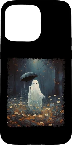 Vista 27 de Carcasa gótica para iPhone 11 con diseño de fantasma espeluznante en el bosque