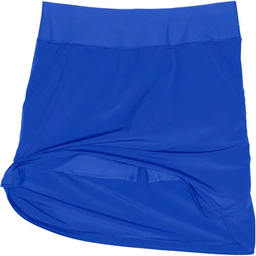 Vista 5 de Lands' End Falda de natación para mujer, de secado rápido, con cintura elástica, Azul (Electric Blue)