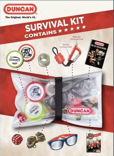 Vista 2 de Duncan Toys Yo-Yo Scout Survivor Pack, Set de regalo de Yo-Yo con [2] Yo-Yos, accesorios, libro de trucos y más