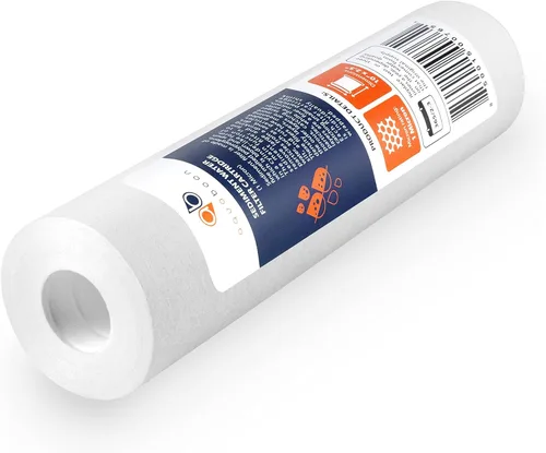 Vista 2 de Aquaboon cartucho de filtro de agua de sedimento ranurado, 10 pulgadas, para cualquier unidad estándar RO, AB(P) 4S1M