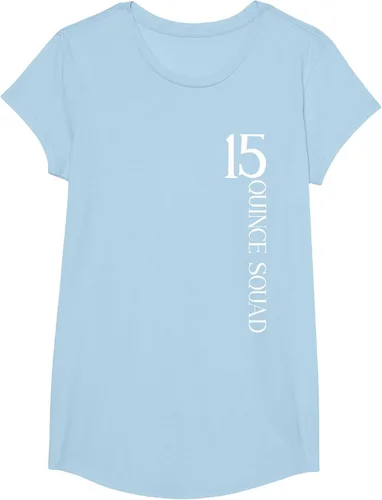 Vista 31 de Quince Squad Quinceanera 15th Birthday - Camiseta de quinceañera para niñas Asphalt Grey