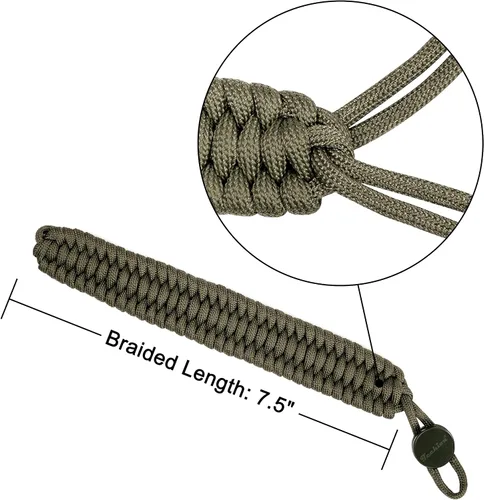 Vista 3 de Cordón de muñeca – Correa de mano ajustable para cámara de paracaídas universal para DSLR, cámara sin espejo, videocámara Verde militar
