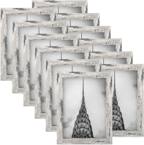 Vista 11 de Marcos para fotos de 4 x 6 pulgadas negros, juego de 12 para decoración de pared, galería, collage, marcos para fotos o exhibición en mesa