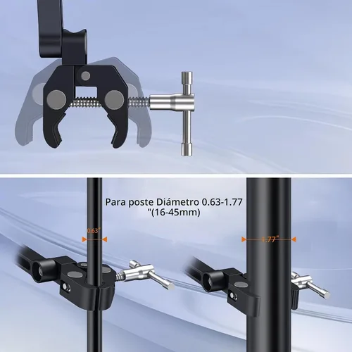 Vista 6 de CreaDream Soporte para iPad para soporte de micrófono, soporte de tableta