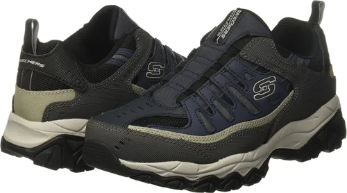 Vista 12 de Skechers Afterburn - Tenis deportivos de entrenamiento con espuma viscoelástica para hombre Strike On