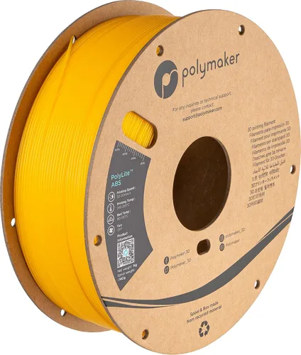 Vista 30 de Polymaker Filamento ABS Pro para impresora 3D de 0.069 pulgadas, color negro, ABS de grado de ingeniería de 2.2 lbs con alta resistencia al calor