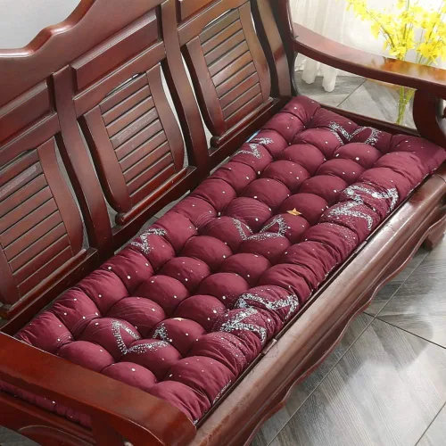 Vista 16 de Cojín para tumbona gruesa para silla de patio, cojín de asiento portátil, colchón, reclinable, almohadilla para sofá, banco, tatami (solo cojín) A