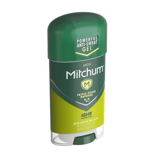 Vista 3 de Mitchum Desodorante antitranspirante en barra para hombres, gel de defensa triple contra olores, 48 horas de protección, probado por dermatólogos