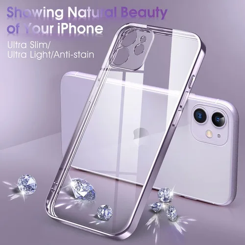Vista 409 de Supdeal Funda cristalina transparente para iPhone 11, [No se amarillea] [Protección de la cámara] [Probado contra caídas de grado militar] Funda