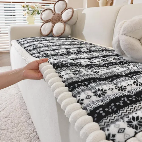 Vista 15 de Funda de sofá de felpa, fundas de sofá para mascotas para sillón reclinable y silla, fundas de sofá para mascotas, fundas de sofá lavables