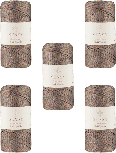 Vista 18 de Sensy Premium Cuerda de Poliéster 1.5mm (0.059 pulgadas) 164 Yardas Cuerda de Polipropileno 100% Cuerda de Macramé 1.5mm Cuerda para Bolsa