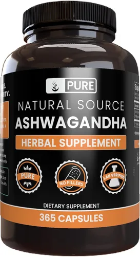 Vista 4 de PURE ORIGINAL INGREDIENTS Black Cohosh, Ashwagandha y Vitex Berry Capsule Bundle, 365 cápsulas cada una, siempre puro