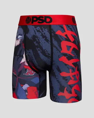 Vista 10 de PSD Calzoncillos tipo bóxer Naruto para hombre, transpirable y de apoyo con tela que absorbe la humedad, Itachi Max