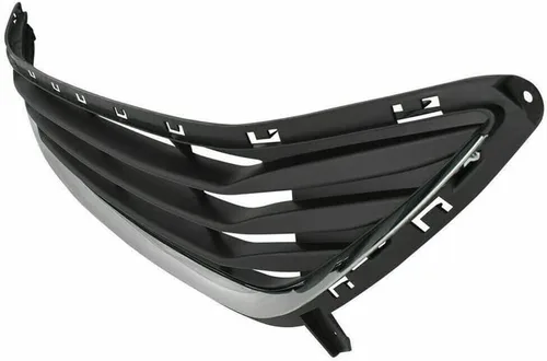 Vista 3 de Parrilla de parachoques superior e inferior compatible con Hyundai Elantra GLS/GL/L/L/Limited Chrome Trim 2 piezas