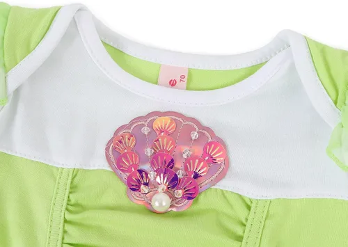 Vista 4 de AmzBarley Mameluco de princesa para bebé, disfraz de Halloween con diadema, traje de fiesta de primer cumpleaños