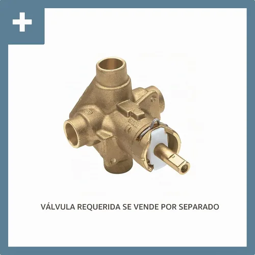 Vista 2 de Moen T2471BZG Genta LX - Molde para ducha, color dorado bronce