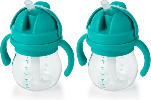 Vista 13 de OXO Tot Transitions Vaso con Pajita con Asas Extraíbles - 6 oz. - Blossom