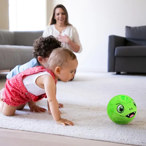 Vista 8 de Silent - Balón de fútbol para interiores tamaño 3, pelotas de fútbol de felpa súper ligera y suave para niños, niños pequeños de 1-3, 3-8 años