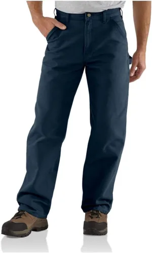 Vista 9 de Carhartt Pantalón de trabajo utilitario de lona lavada de corte holgado para hombre Negro