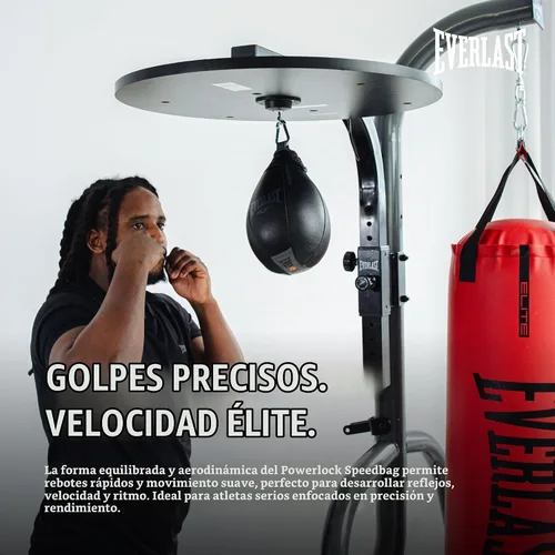 Vista 5 de Everlast Saco de boxeo de velocidad Bolsa de velocidad para boxeo y artes marciales mixtas Bolsa de boxeo duradera para entrenamiento