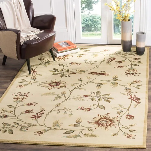 Vista 8 de SAFAVIEH - Alfombra de acento de la colección Lyndhurst, 3'3" x 5'3", color negro y multi, diseño floral tradicional, no desprende pelusa y de fácil