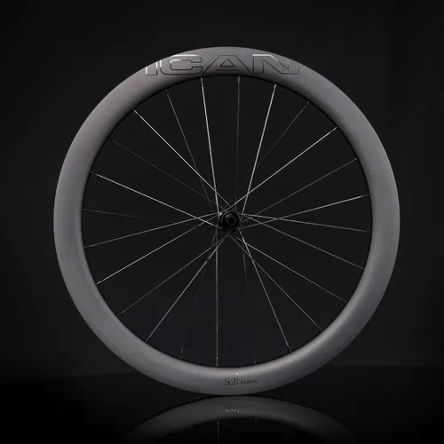 Vista 3 de ICAN AERO 38 Disc/52 discos 46.74 oz/49.91 oz 0.827 in ancho interior disco carbono bicicleta carretera ruedas compatible con neumáticos 700 *