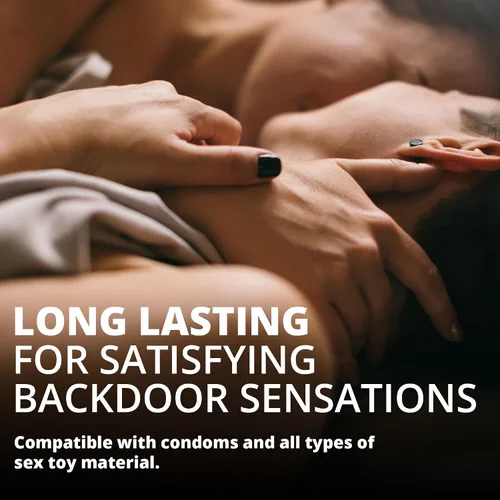 Vista 2 de Adam & Eve Lubricante anal, lubricante prohibido a base de agua y gel lubricante personal para privacidad y juguetes, fórmula gruesa de larga