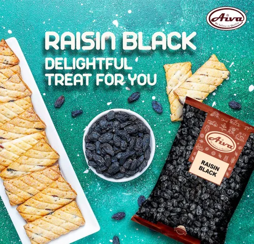 Vista 5 de Aiva California Flame Black Pasas, sin semillas (2 libras a granel) - Frutas secas de primera calidad para aperitivos, hornear y cocinar