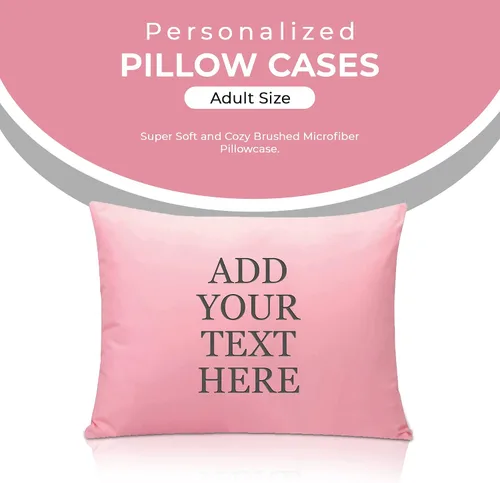 Vista 2 de Personalized Passion Fundas de almohada de tamaño estándar (20 x 26 pulgadas), fundas de almohada estándar con cierre de sobre, suaves y acogedoras