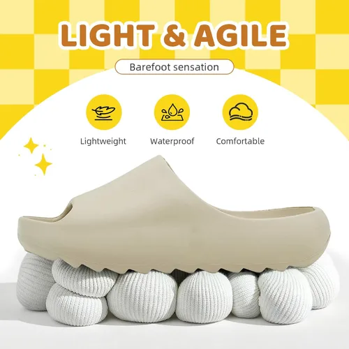 Vista 33 de Sandalias acolchadas para mujeres, hombres y niños, cómodas, antideslizantes, suaves, impermeables, para baño, ducha, sandalias acolchadas de suela