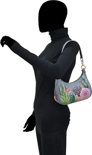 Vista 4 de Anuschka Hobo convertible pequeño pintado a mano para mujer