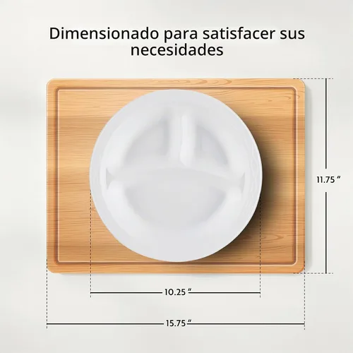Vista 2 de Restaurantware -Chef 101 Platos de comida para microondas de 10.4 pulgadas, 100 platos redondos de plástico, 3 compartimentos, desechables, platos