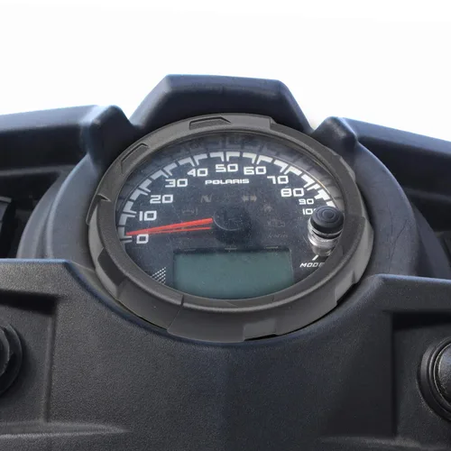 Vista 6 de Cubierta del velocímetro negro bisel del velocímetro compatible con accesorios Polaris RZR 1000 900 (1 unidad)