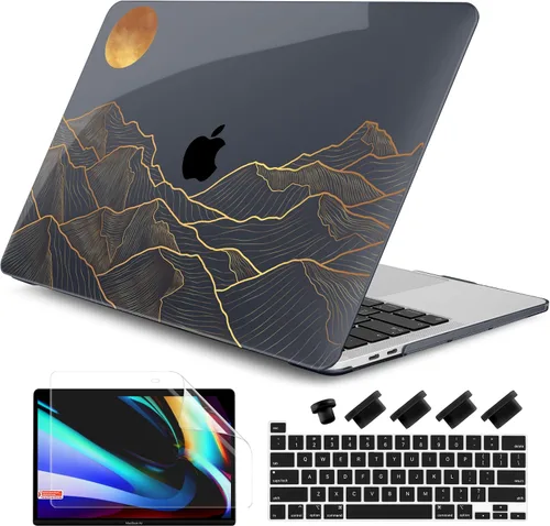 Vista 27 de Funda compatible con MacBook Pro de 13 pulgadas 2024 2023-2020 versión A2338 M2/M1 A2251 A2289 con pantalla Retina y Touch ID, carcasa rígida