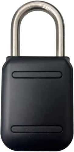 Vista 3 de Smart Padlock Alpha1 - Candado electrónico resistente, resistente a la intemperie, teclado digital, cerradura de botón con código, uso en exteriores
