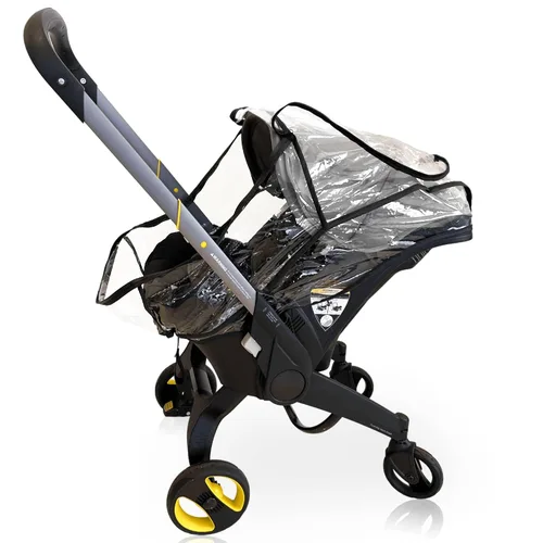 Vista 8 de Funda de lluvia para asiento de automóvil, accesorio universal para cochecito de bebé, para cualquier tipo de asiento de automóvil, impermeable