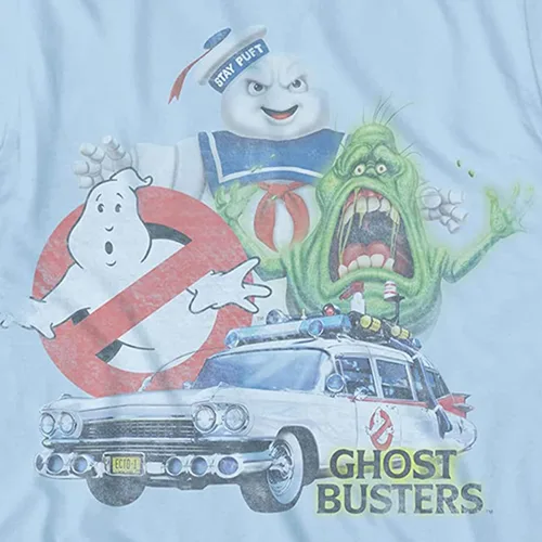 Vista 2 de Ghostbusters Mens Stay Puft Shirt Stay Puft Logo Tee Shirt Graphic T-Shirt