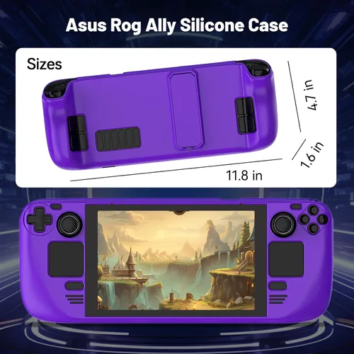 Vista 4 de Funda protectora para cubierta de vapor con soporte, carcasa protectora antideslizante para cubierta de vapor hecha de material de PC, accesorios