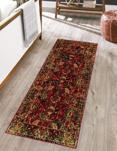 Vista 26 de Unique Loom Saturn Collection - Alfombra rectangular de iones (2 pies 2 pulgadas x 3 pies 1 pulgada, color beige crema/negro)