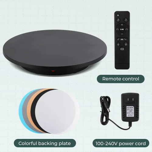 Vista 13 de Tocadiscos grandes para fotografía de 24 pulgadas/330 libras con control remoto