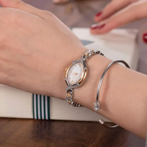 Vista 7 de SURVAN WatchDesigner Womens Watch Japanese-Quartz Fashion Wrist Watches for Women 18k Yellow Gold Ion-Plated Rose Gold Tone Stainless SteelBrass