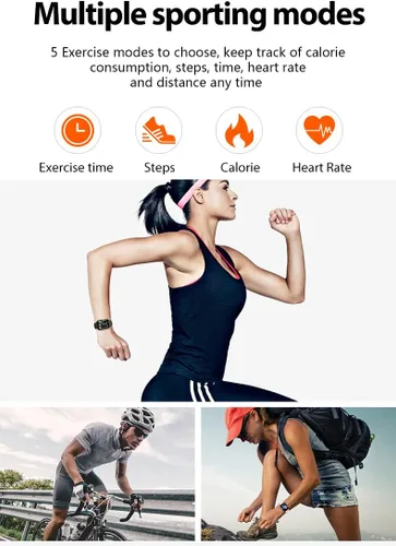 Vista 4 de Reloj inteligente para hombres y mujeres, compatible con Android iOS iPhone, pantalla táctil de 2.09 pulgadas, rastreador de actividad física, reloj