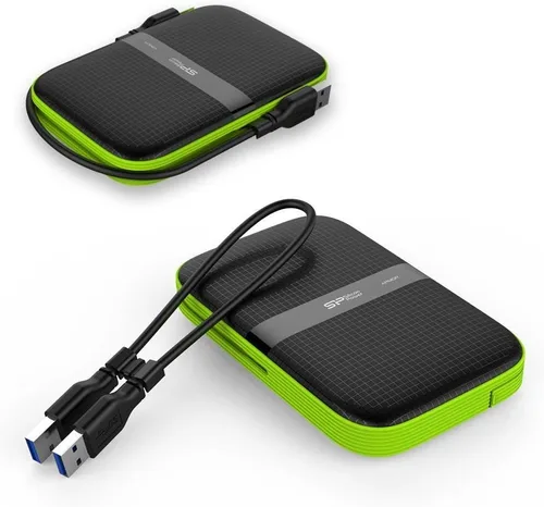 Vista 7 de Silicon Power 4TB Rugged Armor A60 - Disco duro externo USB 3.0 de 2.5 pulgadas a prueba de golpes y resistente al agua para PC, Mac, Xbox One