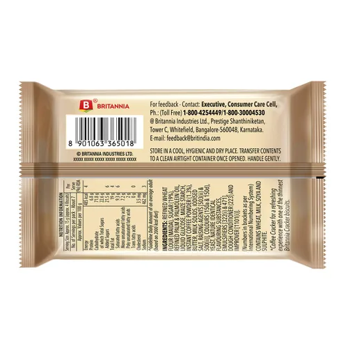 Vista 2 de BRITANNIA BisCafe 3.52 oz (100 g) – Galletas de café superfinas – Deliciosas, ligeras y crujientes – El mejor regalo para amigos y familiares