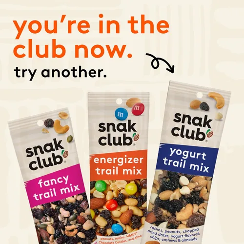 Vista 6 de Snak Club Energizer Trail Mix, 2 onzas (paquete de 12) Perfect balance of sweet and crunchy flavors in a resealable family-size bag for lunches